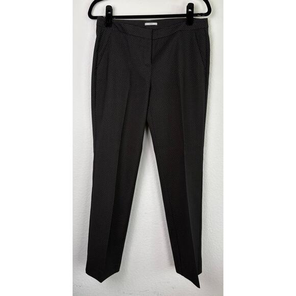 Halogen Black Polka Dot Business Pants Suit Sz 6P/8P Taylor Fit Interview Career - Picture 3 of 16